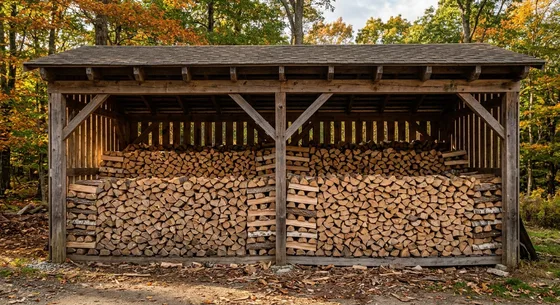 Укладка дров в Кстове, улица Солнечная, 17